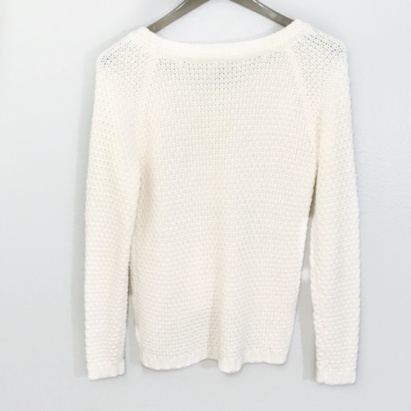 a.n.a ivory scoop neck sweater - Picture 5 of 7